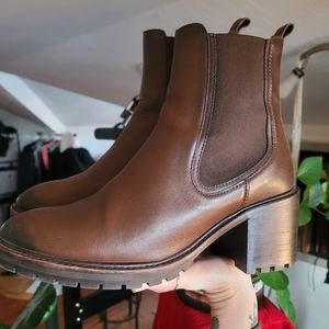 Thursday Knockout heeled boot, USW9, brown